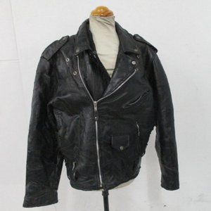 Diamond Plate Buffalo Leather Men's Jacket